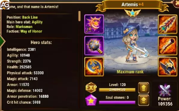 Artemis com Visual de Verão