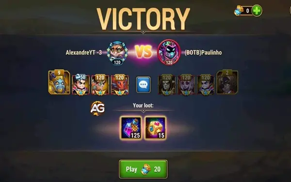 Recompensa de Batalhas de Capitães em Hero Wars Alliance