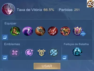 Arlott com Build de Ataque MLBB MOBA