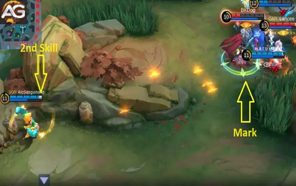 Habilidade Lua Crescente e Marcas de Change MLBB MOBA