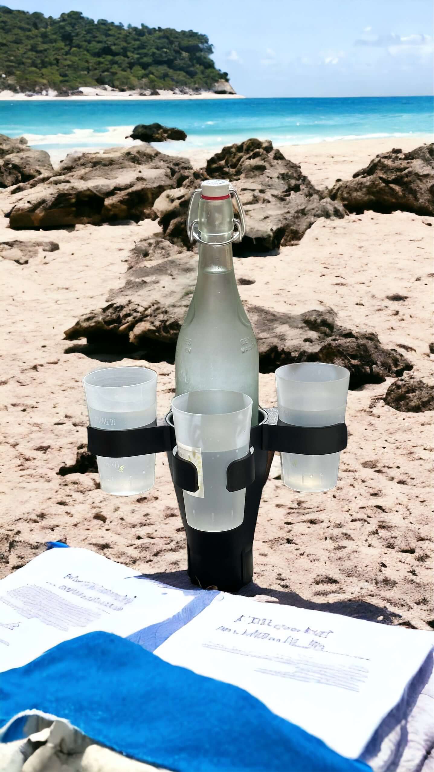 Coastal Water Bottle Pouch