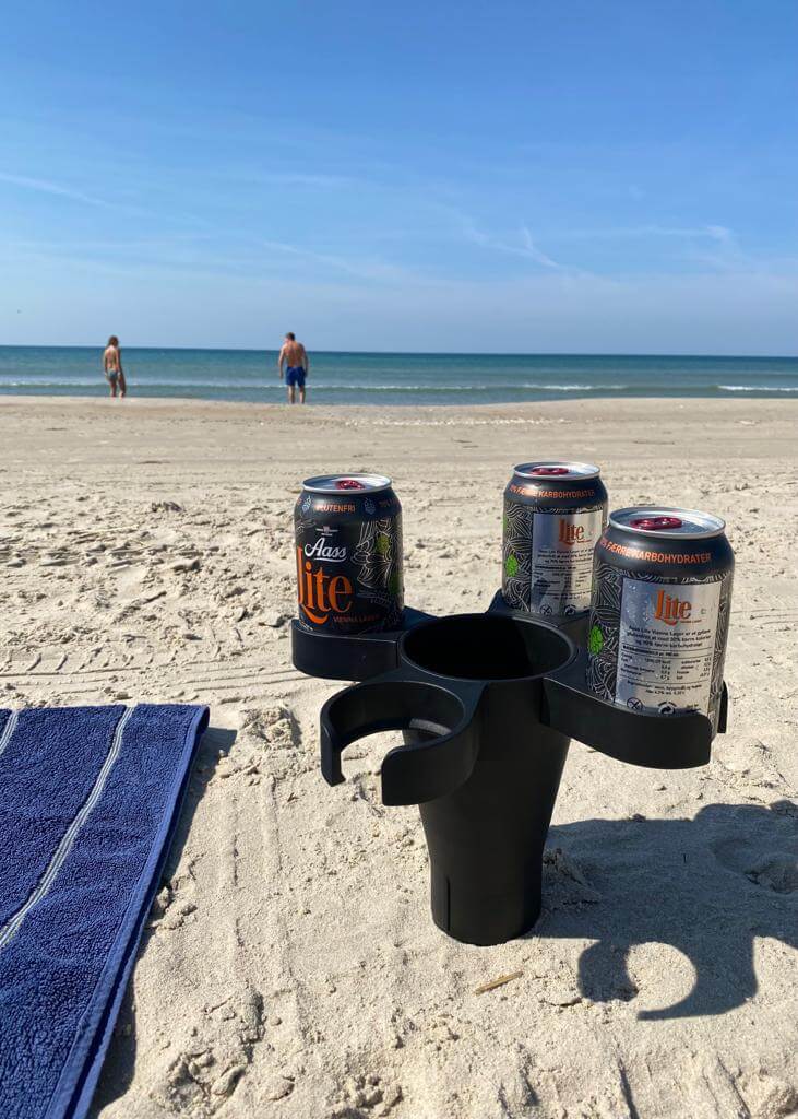 Seafly 5 Stück Portable Beach Cup, Beach Getränkehalter